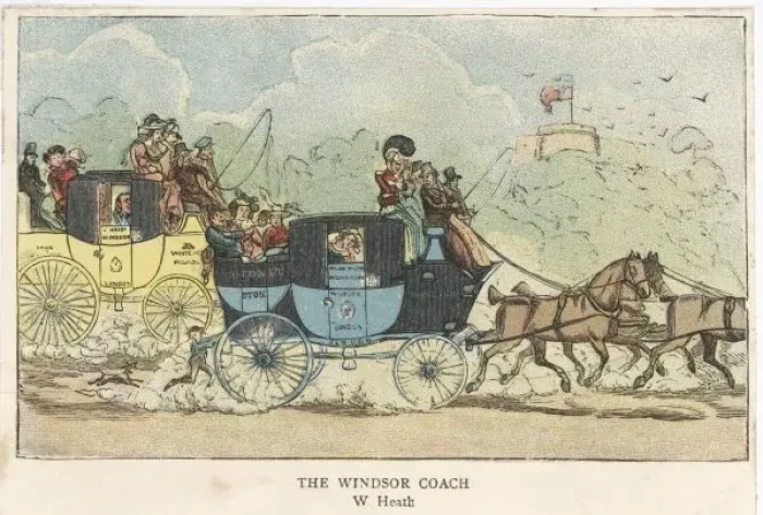 Framed Print : The Windsor Coach C1820 Framed Print : The Windsor Coach C1820