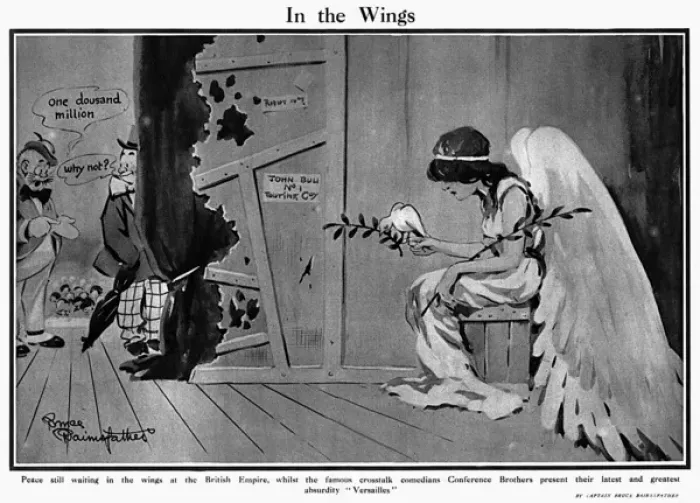 Framed Print : In the Wings by Bruce Bairnsfather Framed Print : In the Wings by Bruce Bairnsfather