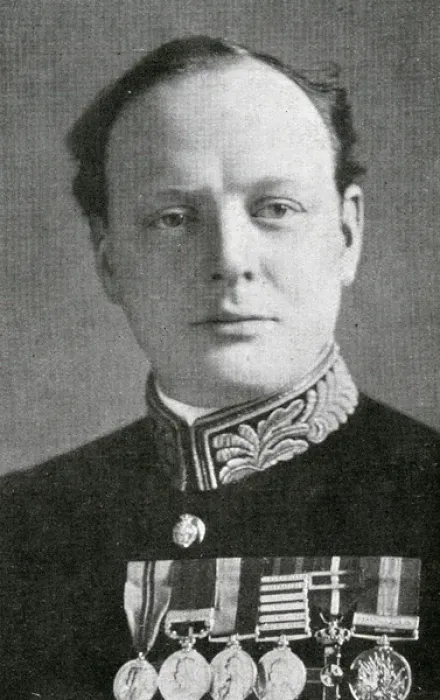 Framed Print : Winston Churchill in 1924 (Military uniform and medals) Framed Print : Winston Churchill in 1924 (Military uniform and medals)