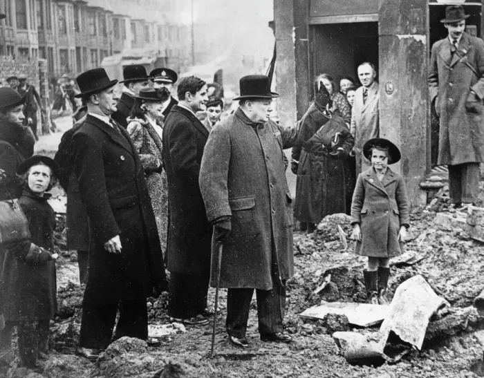 Framed Print : Winston Churchill in Bristol, 1941