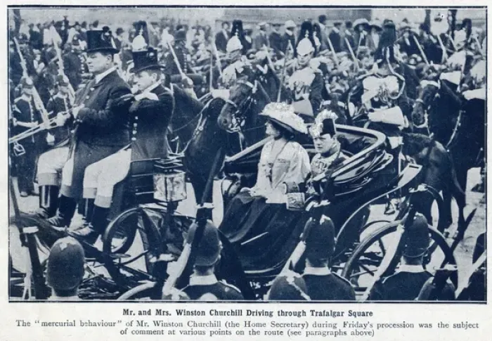 Framed Print : Winston Churchill on Coronation Day 1911