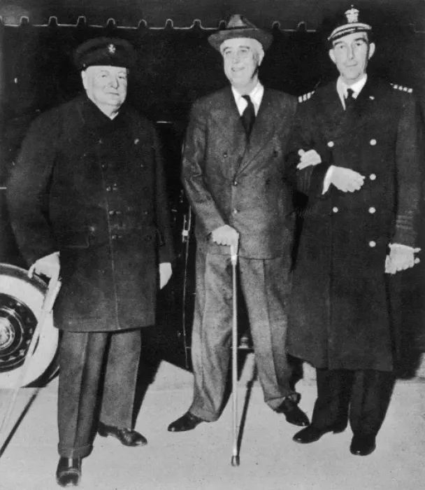 Framed Print : Winston Churchill and Franklin D. Roosevelt Framed Print : Winston Churchill and Franklin D. Roosevelt