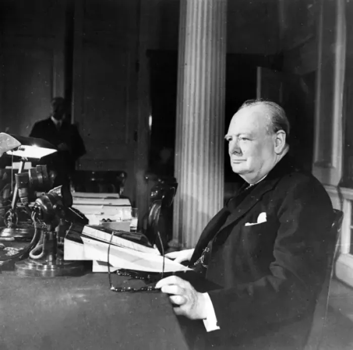 Framed Print : Winston Churchill VE Day Broadcast Framed Print : Winston Churchill VE Day Broadcast