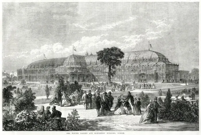 Framed Print : Winter Garden Exhibition, Dublin 1865 Framed Print : Winter Garden Exhibition, Dublin 1865