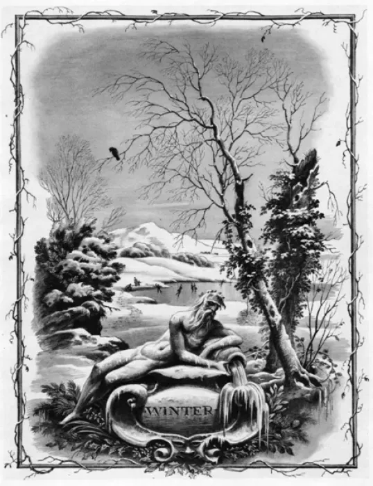 Framed Print : Winter by Rex Whistler