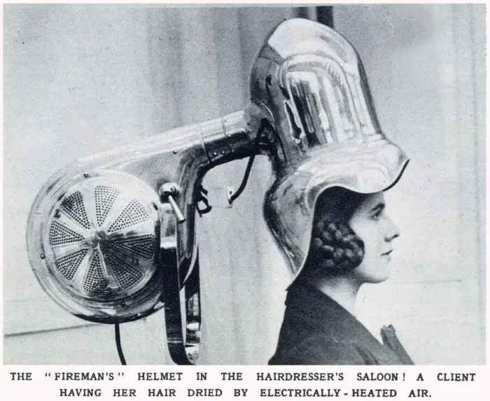 Framed Print : Woman Having her Hair Dried 1928