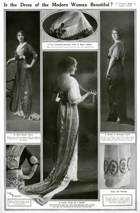 Framed Print : Women in beautiful dresses 1912 Framed Print : Women in beautiful dresses 1912