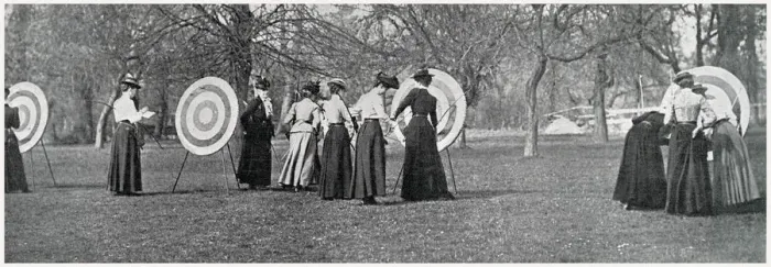 Framed Print : Women examining scores. Date: 1901 Framed Print : Women examining scores. Date: 1901