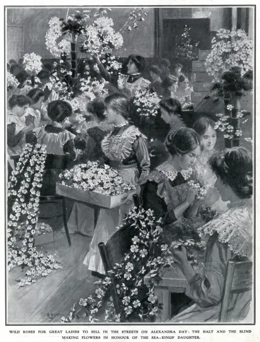 Framed Print : Women making flowers 1912 Framed Print : Women making flowers 1912