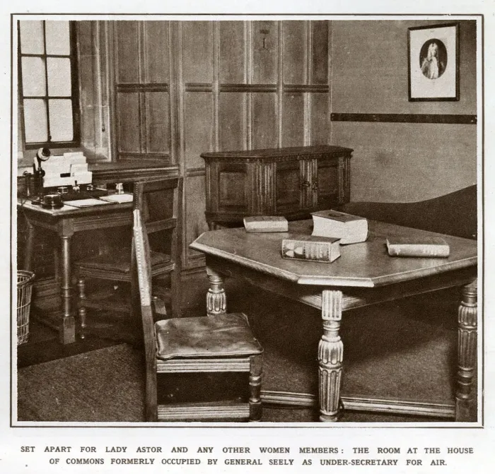 Framed Print : Women members room at the House of Commons Framed Print : Women members room at the House of Commons