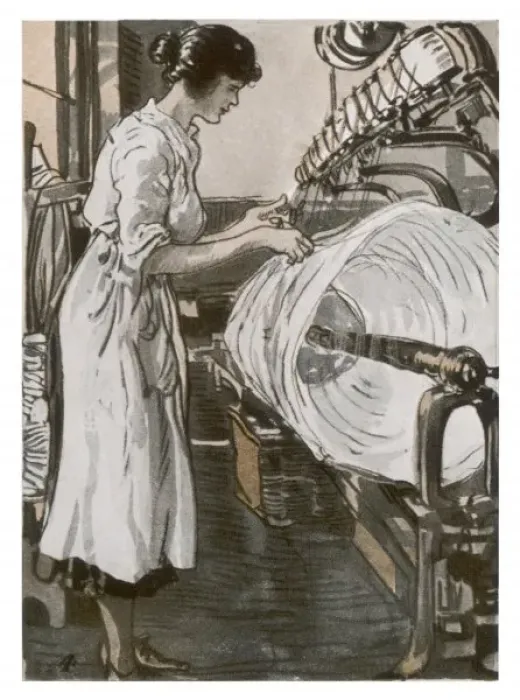 Framed Print : Women Reeling Thread Framed Print : Women Reeling Thread