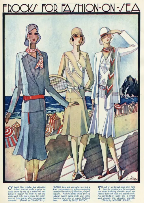 Framed Print : Womens clothing 1929