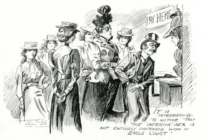 Framed Print : Womens exhibition at Earls Court 1900 Framed Print : Womens exhibition at Earls Court 1900