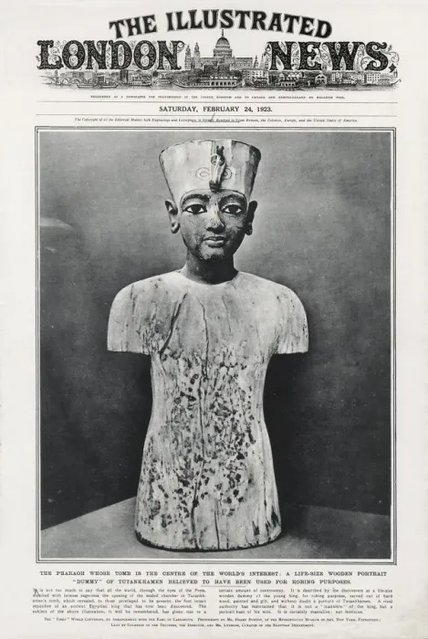 Framed Print : Wooden portrait dummy of Tutankhamun Framed Print : Wooden portrait dummy of Tutankhamun
