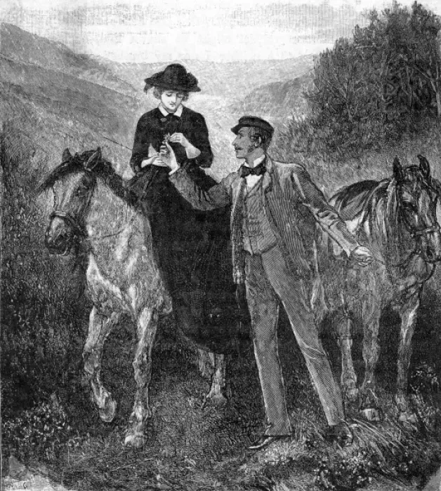 Framed Print : The wooing of the Princess Royal Framed Print : The wooing of the Princess Royal