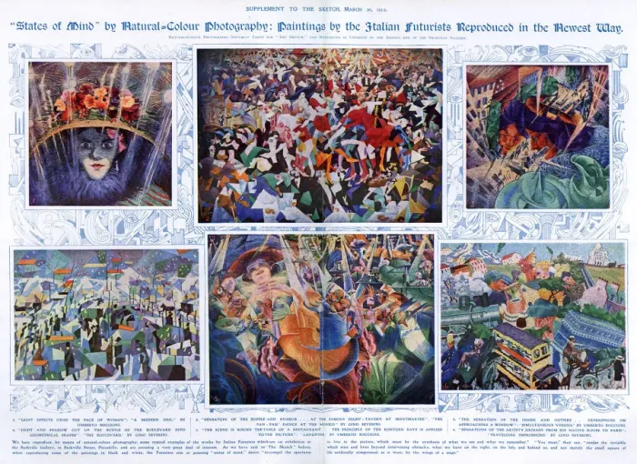 Framed Print : Work of Italian Futurists at the Sackville Gallery, 1912 Framed Print : Work of Italian Futurists at the Sackville Gallery, 1912