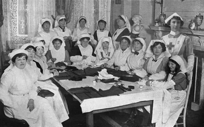 Framed Print : Workers for the Red Cross, WW1 Framed Print : Workers for the Red Cross, WW1