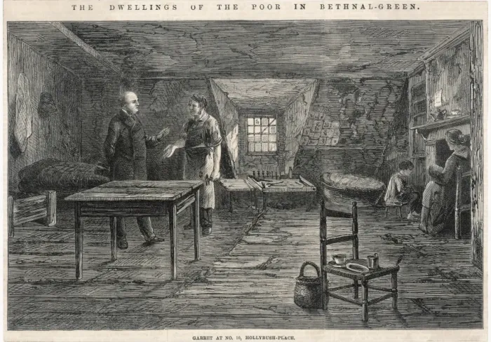 Framed Print : WORKING MANs HOME 1863 Framed Print : WORKING MANs HOME 1863
