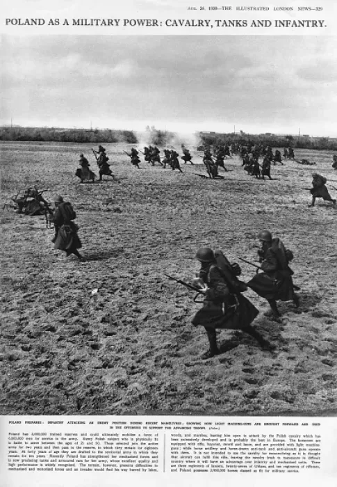 Framed Print : World War Two Polish infantry