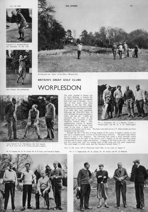 Framed Print : Worplesdon Golf Course