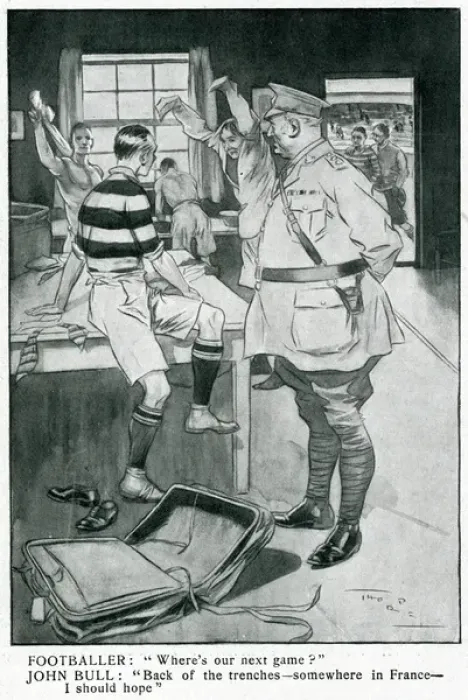 Framed Print : WW1 Football