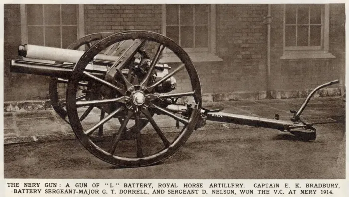 Framed Print : WW1 - Gun - L Battery at Nery Framed Print : WW1 - Gun - L Battery at Nery