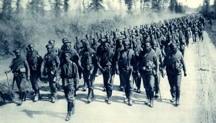 Framed Print : WW1 - Russian Infantry on the march Framed Print : WW1 - Russian Infantry on the march