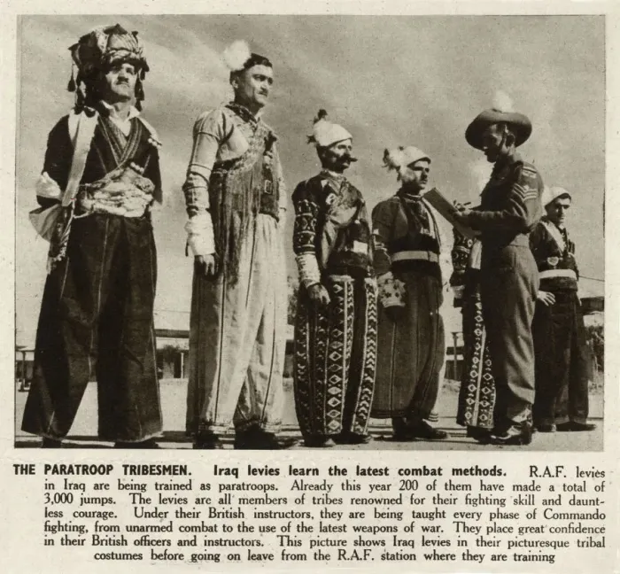Framed Print : WW2 - Paratroop Tribesmen of the Iraq Levies Framed Print : WW2 - Paratroop Tribesmen of the Iraq Levies