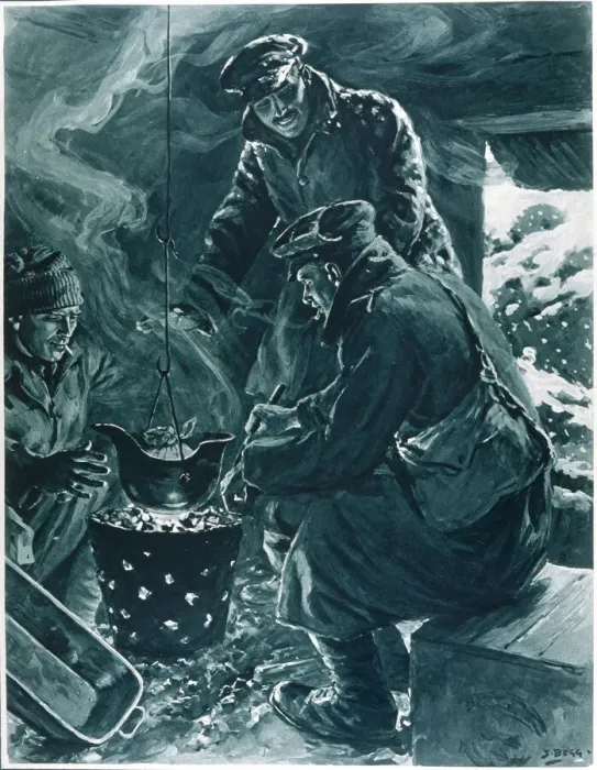 Framed Print : Xmas Pudding in Trenches Framed Print : Xmas Pudding in Trenches