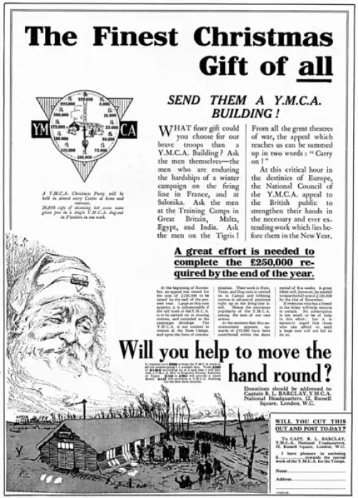Framed Print : YMCA Christmas fundraising appeal, WW1 Framed Print : YMCA Christmas fundraising appeal, WW1