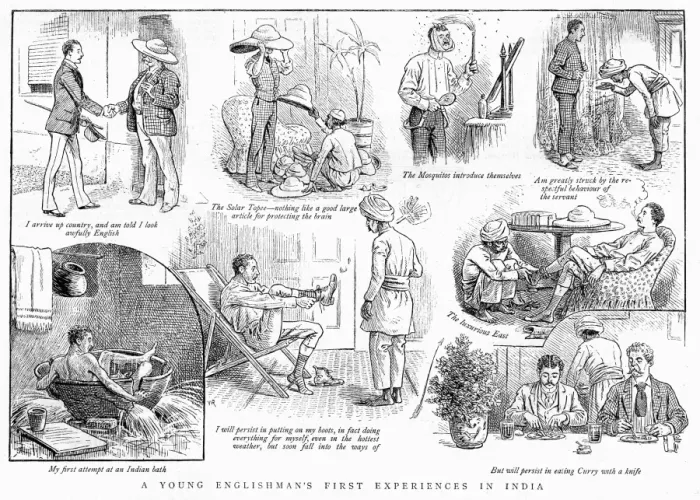 Framed Print : A Young Englishmans First Experiences in India, 1889 Framed Print : A Young Englishmans First Experiences in India, 1889