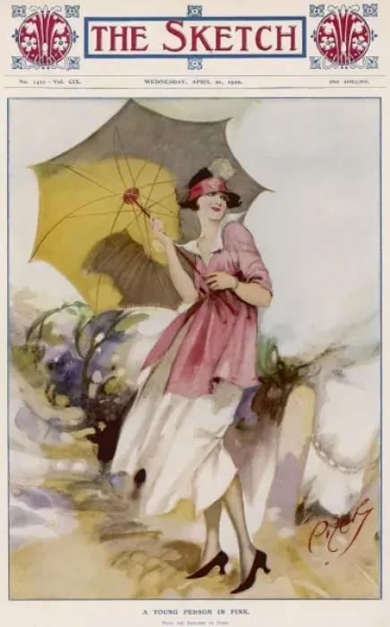 Framed Print : A Young Person in Pink by Pizer