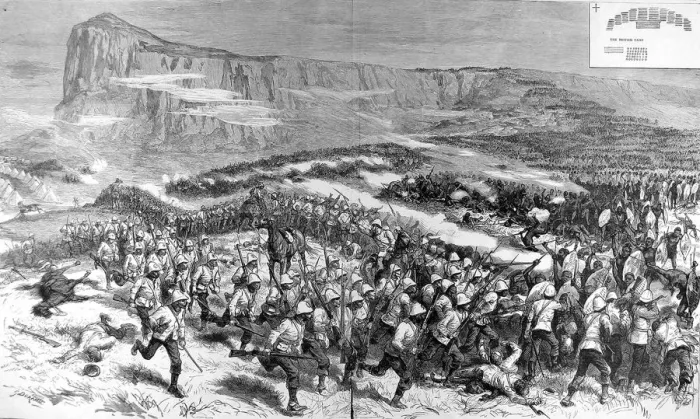 Framed Print : The Zulu war. The Battle of Isandhlawana, January 22nd 1879