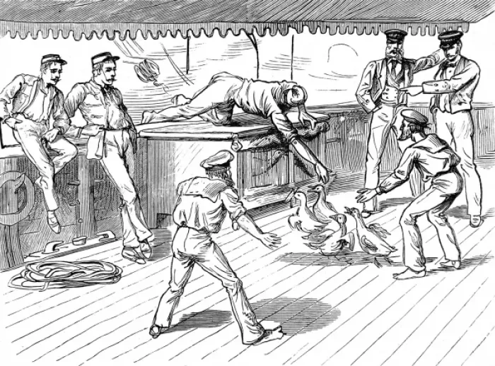 Framed Print : The Zulu war. On board a troop ship bound for the Cape Framed Print : The Zulu war. On board a troop ship bound for the Cape