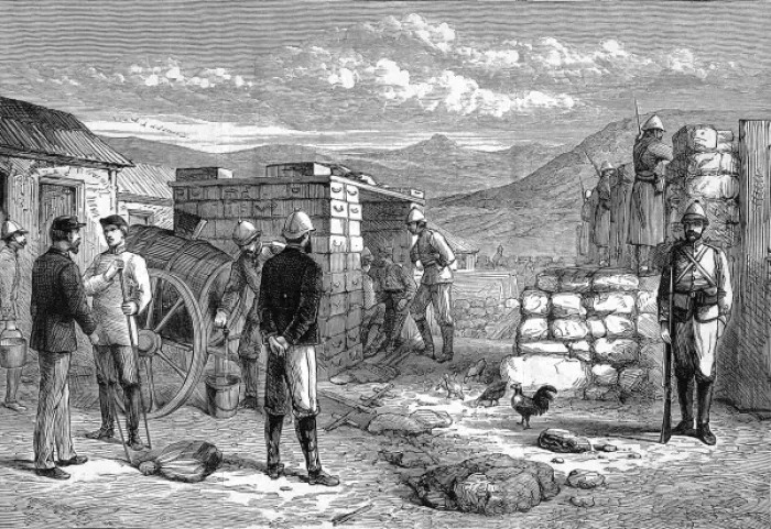 Framed Print : Zulu war sketches by our special artist. Scene in the New Fo Framed Print : Zulu war sketches by our special artist. Scene in the New Fo