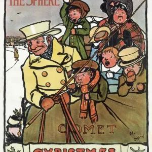 Christmas scene by Cecil Aldin