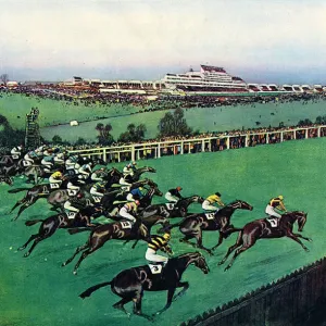 The Derby 1923 by Cecil Aldin