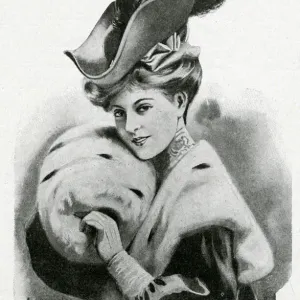Fashionable tricorne hat 1905
