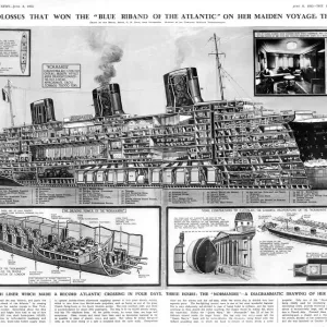 The ocean liner Normandie by G. H. Davis The ocean liner Normandie by G. H. Davis