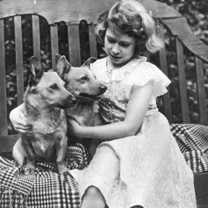 Princess Elizabeth of York in the garden Princess Elizabeth of York in the garden