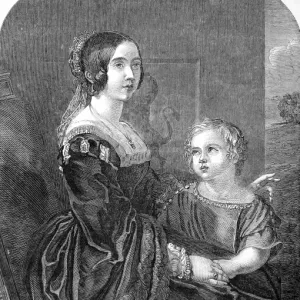 Queen Victoria with Albert, Prince of Wales