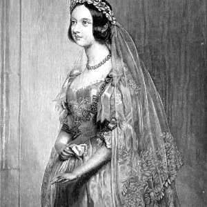 Queen Victoria on her wedding day