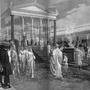 Reconstructing Ancient Pompeii by Fortunino Matania Reconstructing Ancient Pompeii by Fortunino Matania
