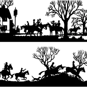 Silhouettes of the Chase by H. L. Oakley Silhouettes of the Chase by H. L. Oakley