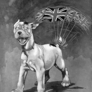 Tails Up by George Studdy, WW1 victory cartoon Tails Up by George Studdy, WW1 victory cartoon
