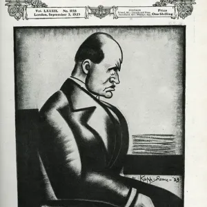 Tatler cover featuring Mussolini