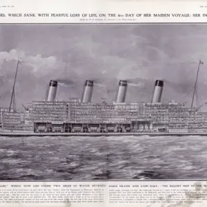 Titanic Cross-Section Titanic Cross-Section