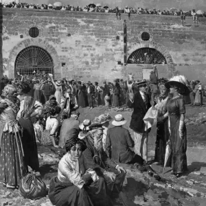 Turco-Italian War - farewell to wives & families, by Matania Turco-Italian War - farewell to wives & families, by Matania