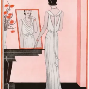 White evening gown by Gordon Conway White evening gown by Gordon Conway