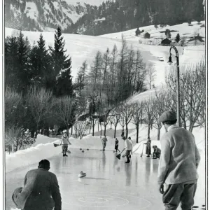 Winter Sports Supplement - curling in the Alps